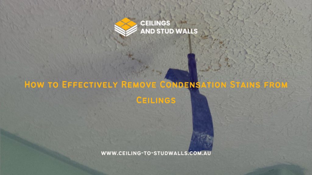 ceiling condensation stains